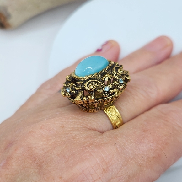 Sarah Cov 1971 "Czarina" Moonglow & Rhinestone Parure - Picture 6 of 13